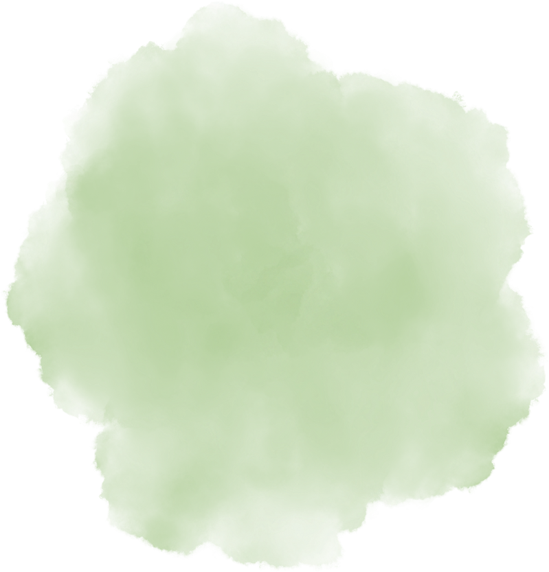 Green watercolor blob background